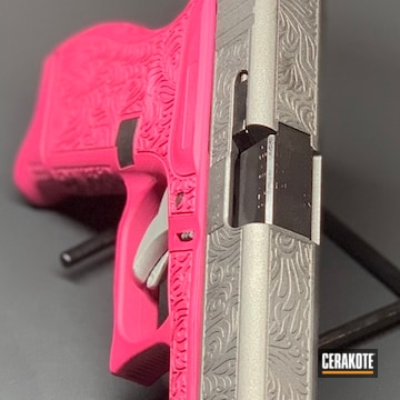 Cerakoted Cerakoted And Laser Engraved Glock 42 Handgun