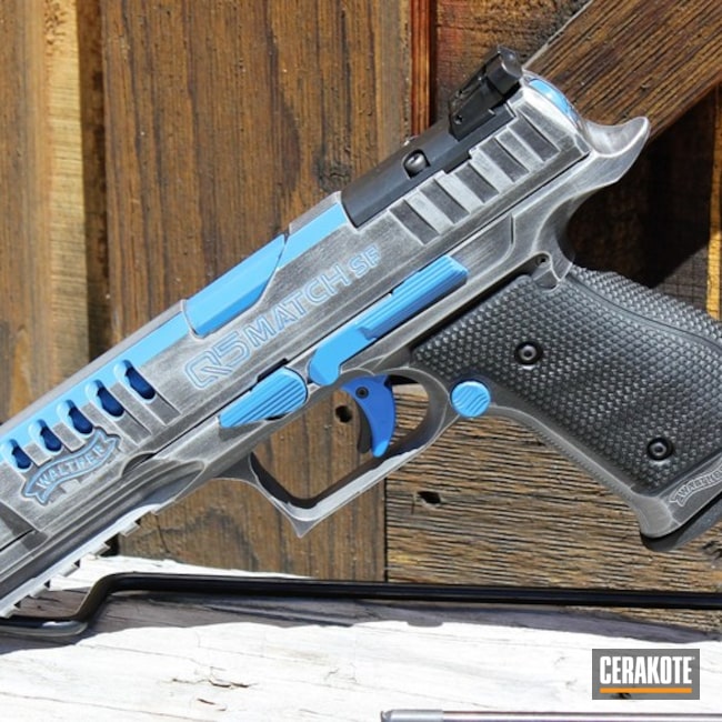 Cerakoted Distressed Walther Q5 Match Handgun