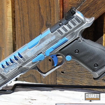 Powder Coating: Graphite Black H-146,Satin Aluminum H-151,Distressed,NRA Blue H-171,Pistol,Walther,Walther Q5 Match