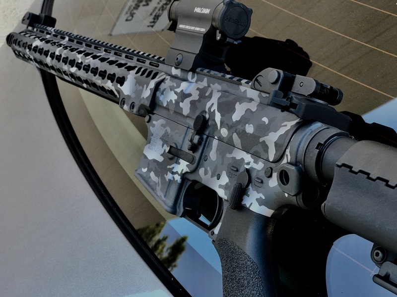 Valor Riflewerks VLTOR Rifle with Cerakote Camo Finish by CHRIS WILLIAMS | Cerakote