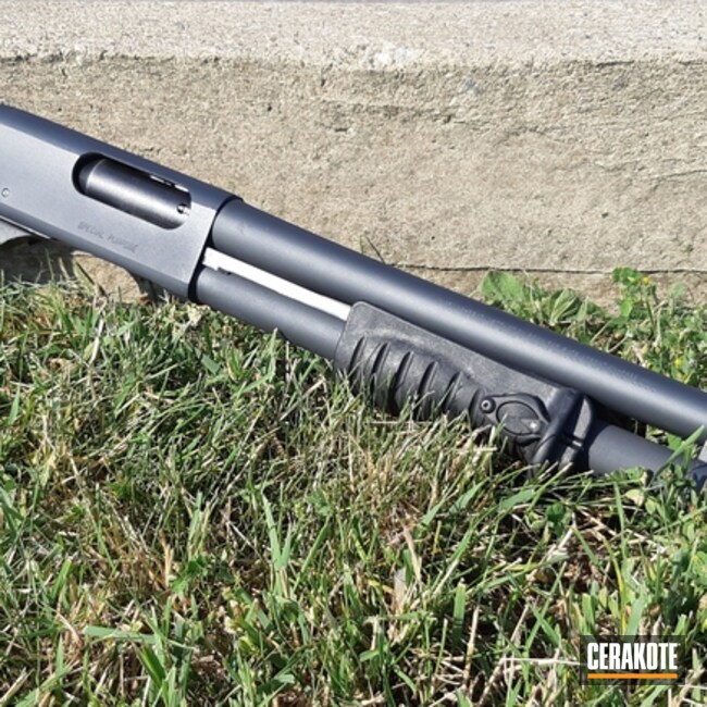 Cerakoted Remington 870 Finished With Cerakote H-234 Sniper Grey