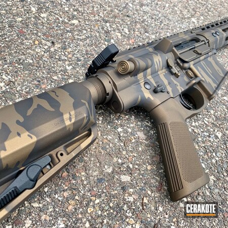 Powder Coating: Custom Camo,Tactical Rifle,Burnt Bronze H-148