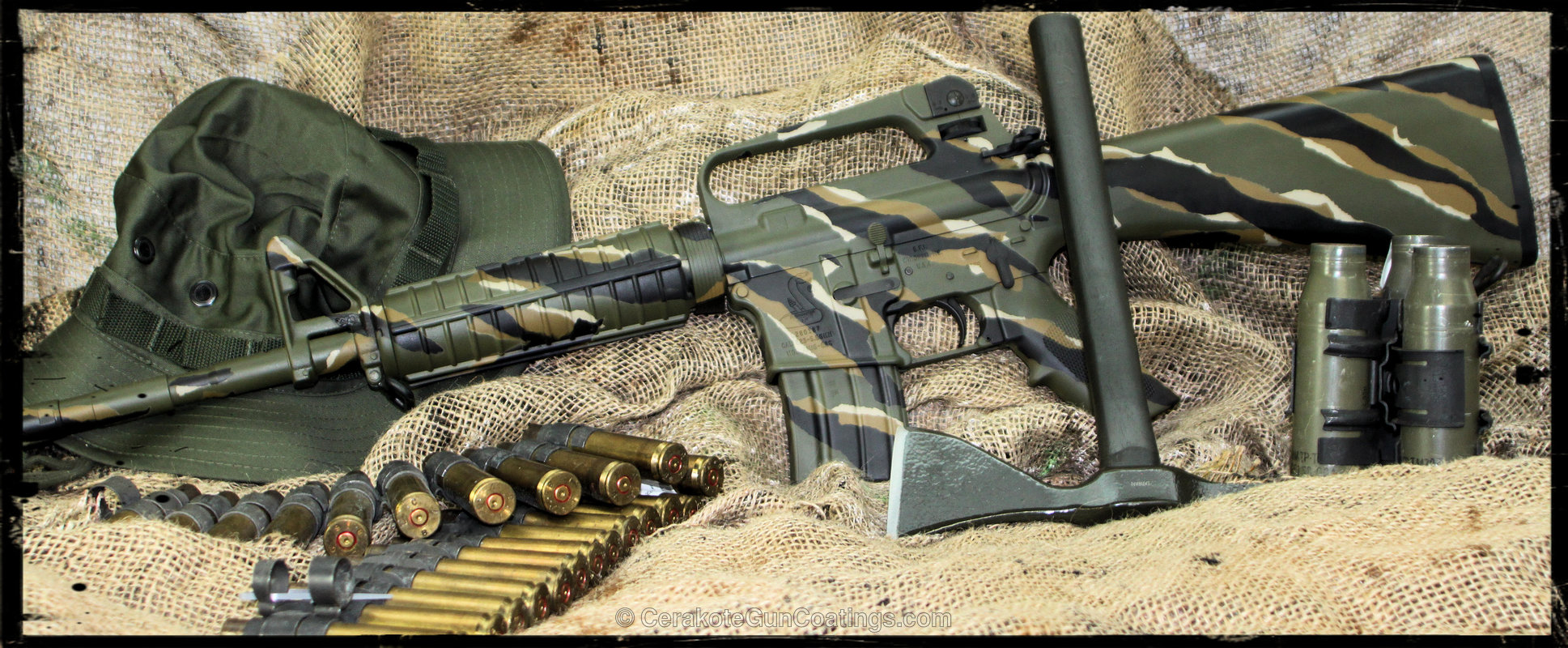 H-236 O.D. Green with H-146 Graphite Black and H-199 Desert Sand by ...
