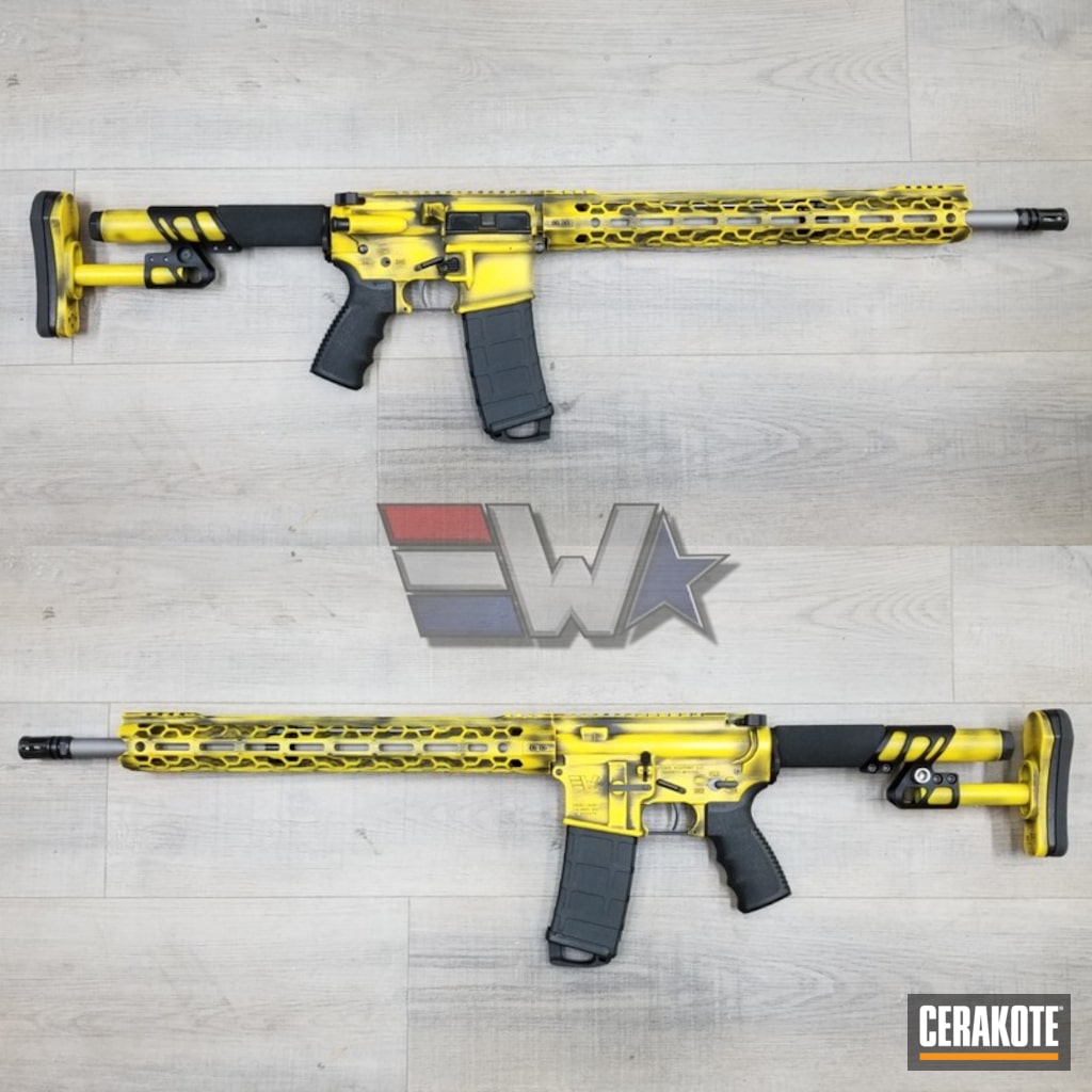 Battleworn Tactical Rifle in Armor Black and Corvette Yellow by B ...