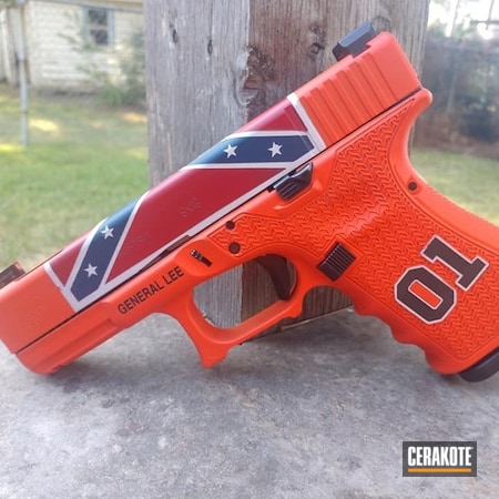 Powder Coating: Hunter Orange H-128,KEL-TEC® NAVY BLUE H-127,Graphite Black H-146,Glock,General Lee,Pistol,FIREHOUSE RED H-216