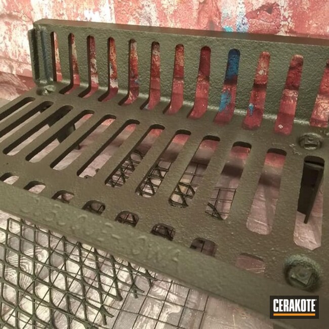 Cerakoted Refinished Wood Stove Fire Grate