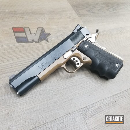 Powder Coating: 1911,DESERT SAND H-199,Pistol,SOCOM BLUE  H-245,Wicked Weaponry,Colt,Government Model 1911
