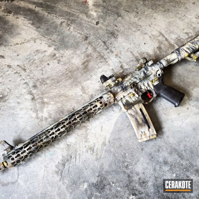 Air Force Themed AR-15 Cerakote Finish by Web User