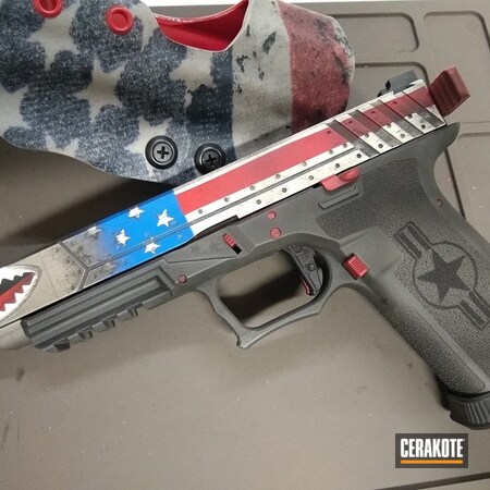 Powder Coating: Bright White H-140,Pistol,USMC Red H-167,American Flag,Polymer80