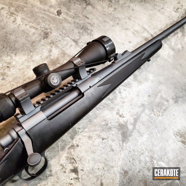 Cerakoted Restored Remington 700 Bolt Action Rifle Using Cerakote H-234 Sniper Grey