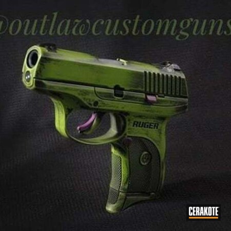 Powder Coating: Graphite Black H-146,Distressed,Ruger LC9S,Zombie Green H-168,Wild Purple H-197,Pistol,lcs9,Ruger