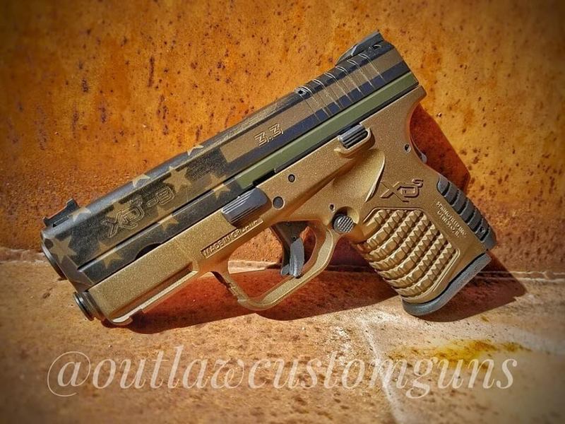 Springfield XD with a Custom American Flag Cerakote Finish by PATRICK ...