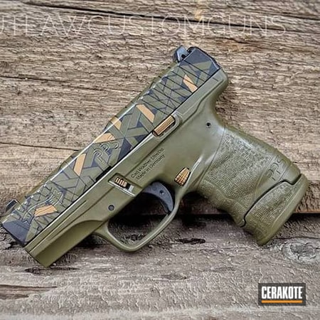 Powder Coating: Walther PPS,Pistol,Walther,Armor Black H-190,O.D. Green H-236,Burnt Bronze H-148