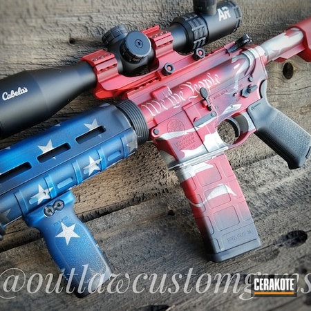 Powder Coating: Smith & Wesson,Snow White H-136,NRA Blue H-171,We the people,USMC Red H-167,Tactical Rifle,American Flag,Distressed American Flag