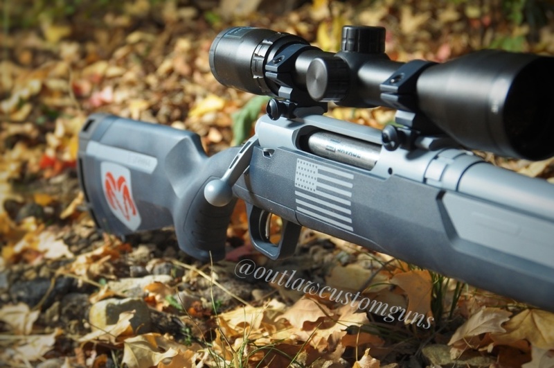 Custom Mixed Navy Blue Savage Arms Bolt Action Rifle by PATRICK HENRIE ...