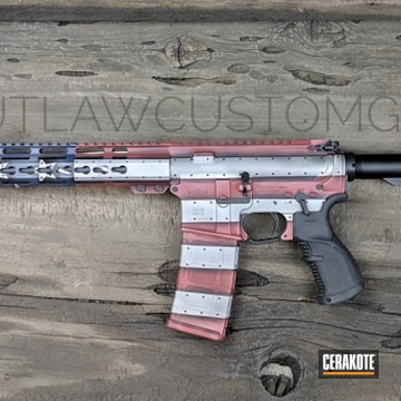 Cerakoted Cerakoted American Flag Finish On This Palmetto State Armory Rifle