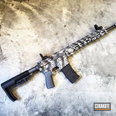 Powder Coating: Satin Aluminum H-151,Graphite Black H-146,Distressed,Tactical,Stripes,Two-Color Fade,Radical Firearms,Leaf Patterns,Sniper Grey H-234,Tactical Rifle,AR-15,Tactical Grey H-227