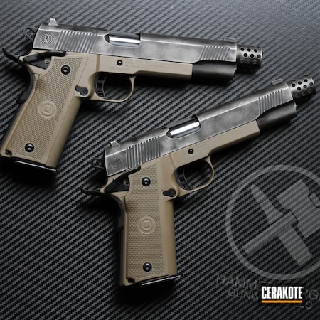 Powder Coating: .45 ACP,Graphite Black H-146,1911,Handguns,Pistol,Metro Arms,2011,Battleworn,FDE E-200,Titanium H-170,Battleforged