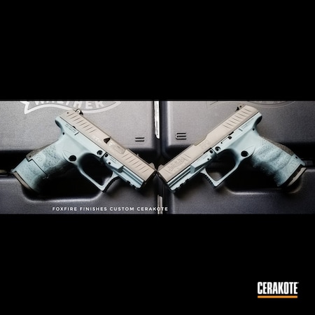 Powder Coating: Gun Coatings,Pistol,Walther,Blue Titanium H-185,Walther PPQ