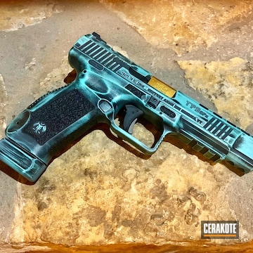 Cerakoted Distressed Canik Tp9sfx Handgun