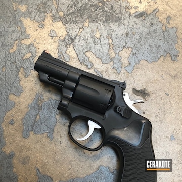 Cerakoted S&w Smith & Wesson 357 Magnum With Cerakote H-190 Armor Black