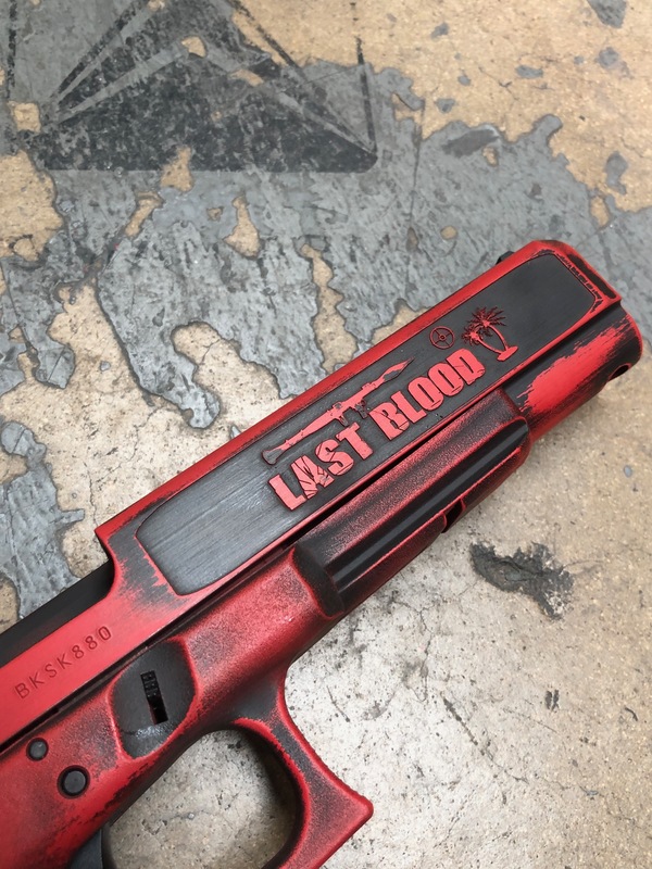 Rambo Themed Glock 40 by ABELARDO ROMAN | Cerakote