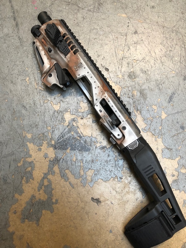 Worn Rust and Rivet Cerakote Finish on this Micro Roni by ABELARDO ...