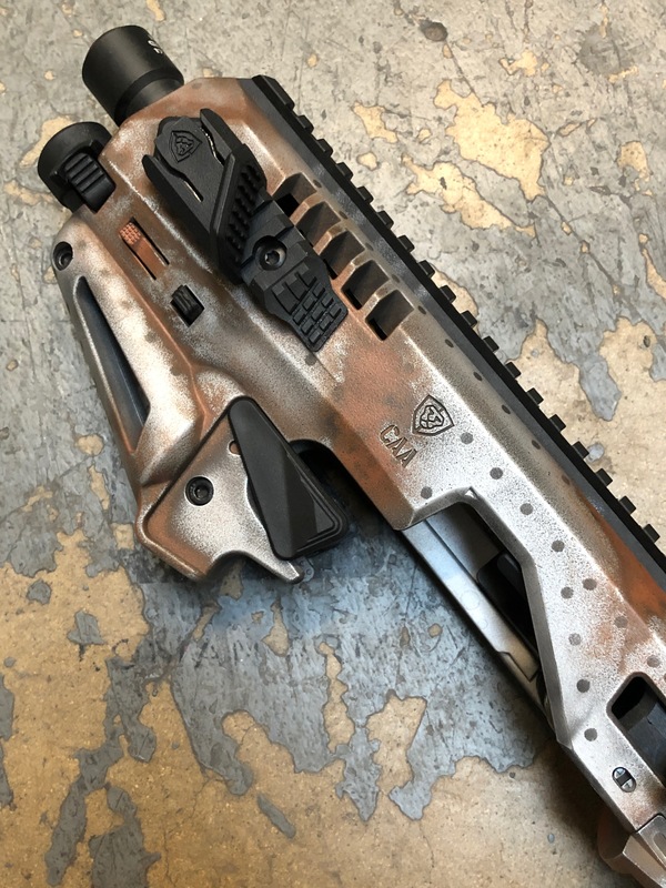 Worn Rust and Rivet Cerakote Finish on this Micro Roni by ABELARDO ...