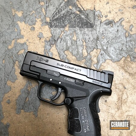 Powder Coating: Slide,Springfield XD-9,Gun Coatings,BLACKOUT E-100,Handguns,Pistol,Springfield Armory