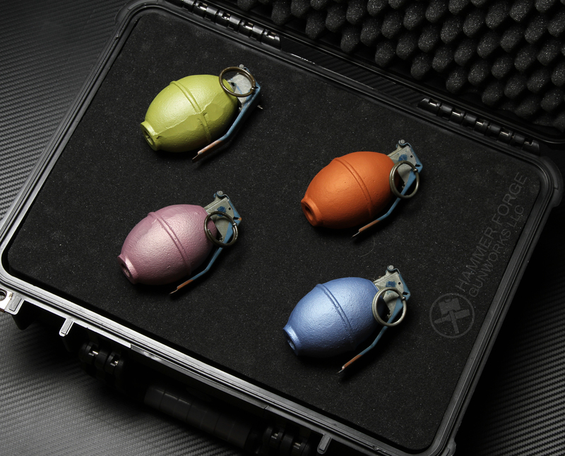 Grenade Color Matching New Cerakote Colors on this Set of Frag Grenades by PAUL KEYS | Cerakote