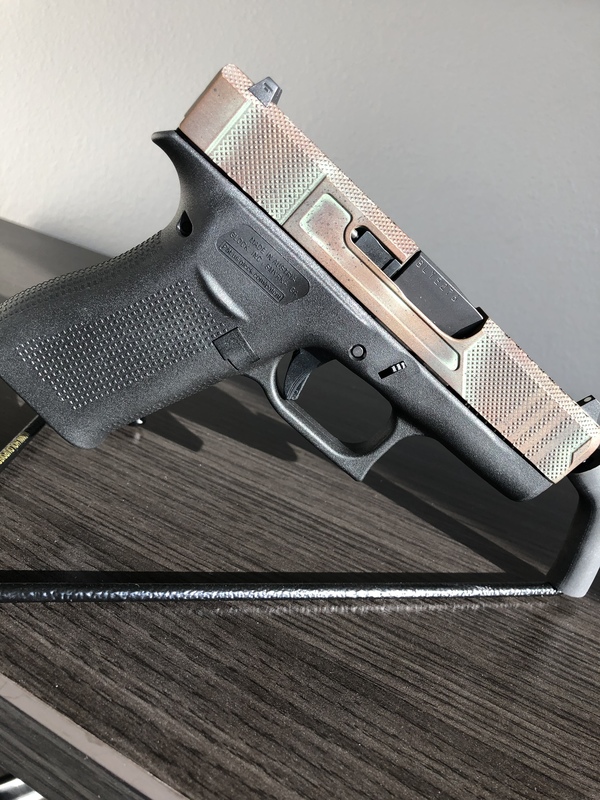 Glock Coating Cerakote Patina Finish on this Glock Handgun by Web User | Cerakote