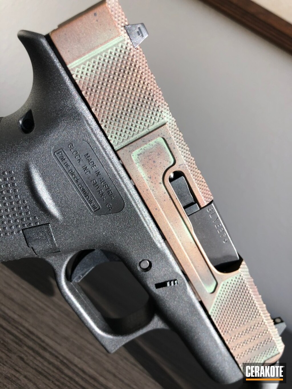 Cerakote Patina Finish on this Glock Handgun by Web User | Cerakote