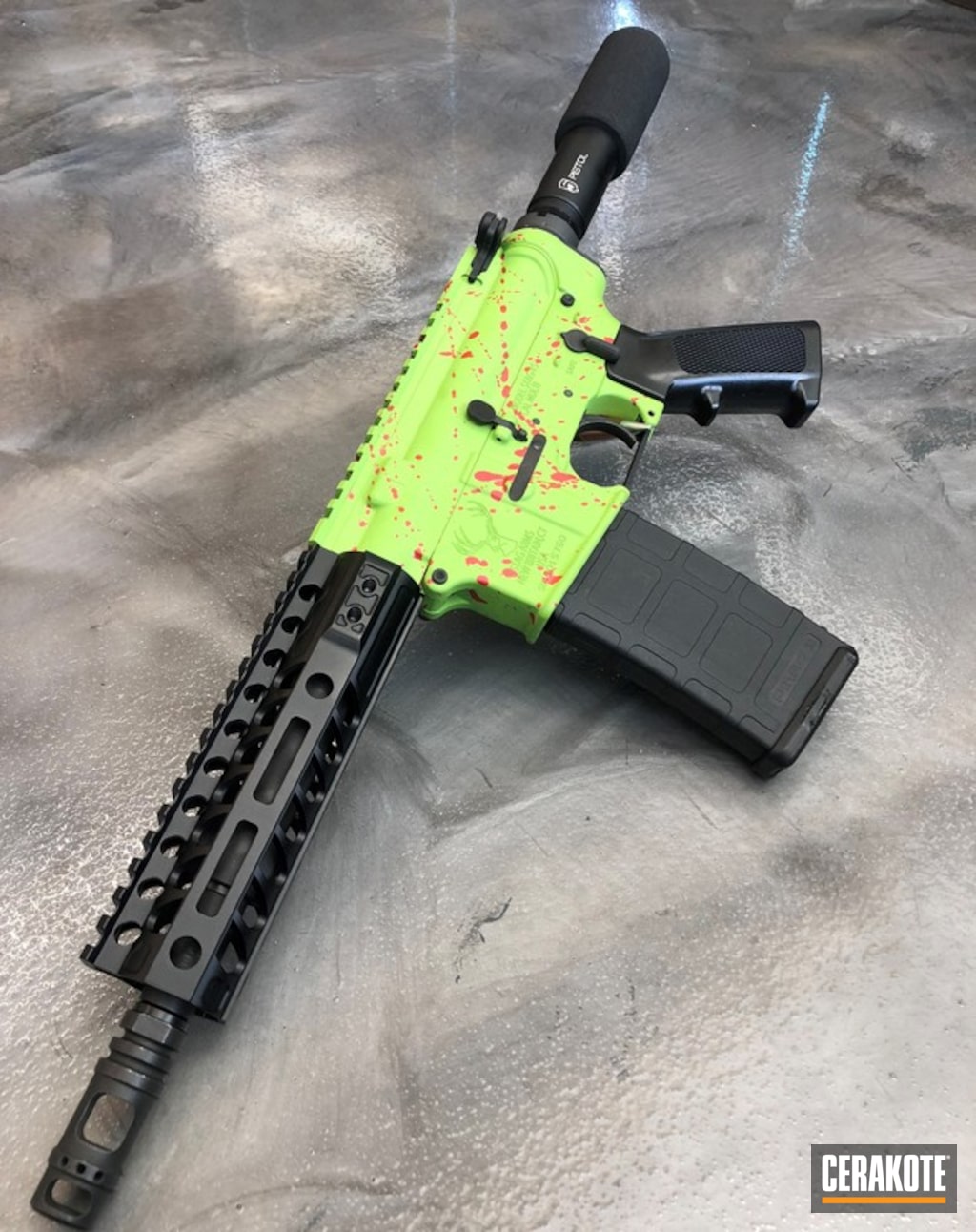 Stag Arms AR-15 with Cerakote H-146, H-167 and H-168 by Web User | Cerakote