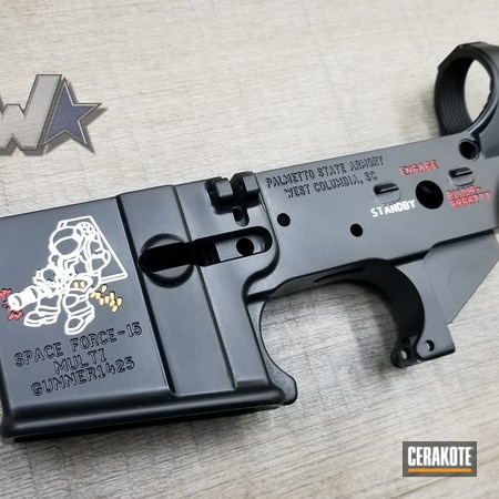 Powder Coating: Bright White H-140,Graphite Black H-146,Receiver,Corvette Yellow H-144,Gun Coatings,Palmetto State Armory,USMC Red H-167,Wicked Weaponry,Color Fill,Lower,Space Force