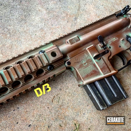 Powder Coating: Hunter Orange H-128,Gun Coatings,Zombie Green H-168,Tactical Rifle,Robin's Egg Blue H-175,AR-15,Burnt Bronze H-148,Copper Patina