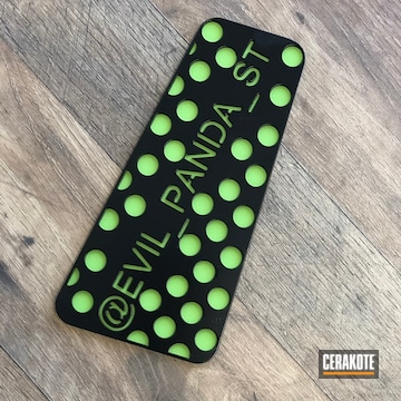 Cerakoted Ford Focus Foot Pedal Cerakoted In Graphite Black And Zombie Green