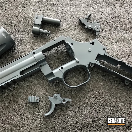 Powder Coating: Gun Coatings,Revolver,JESSE JAMES COLD WAR GREY H-402,Solid Tone
