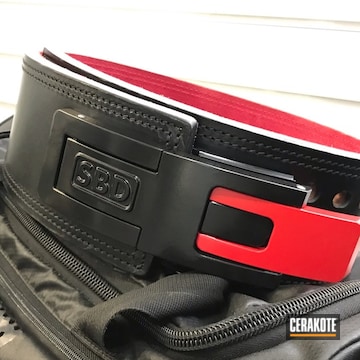 Cerakoted H-109 Gloss Black And C-143 Stop Light Red
