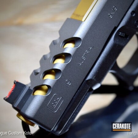 Powder Coating: Glock,Gun Coatings,Glock 19,Tungsten H-237