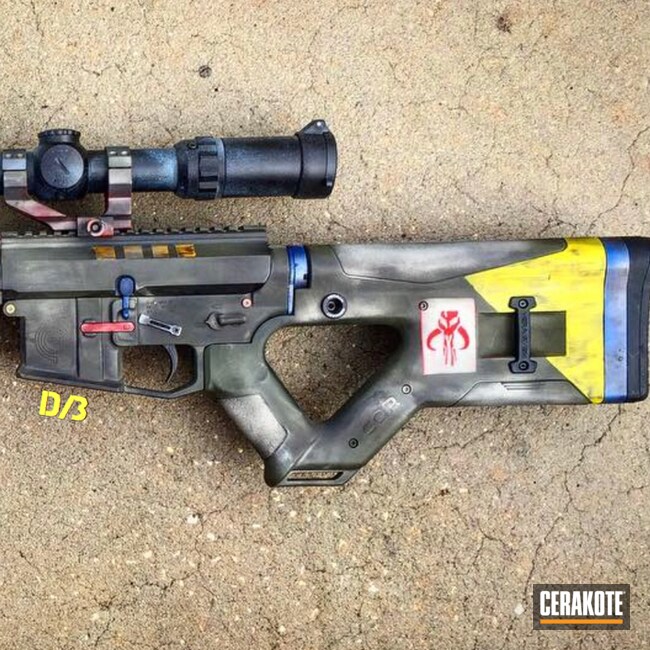 Cerakoted Star Wars Themed Ar-15 Rifle