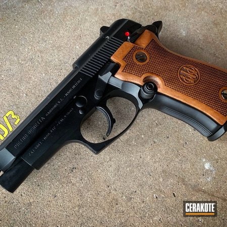 Powder Coating: Beretta 84,Graphite Black H-146,Gun Coatings,Pistol,Beretta