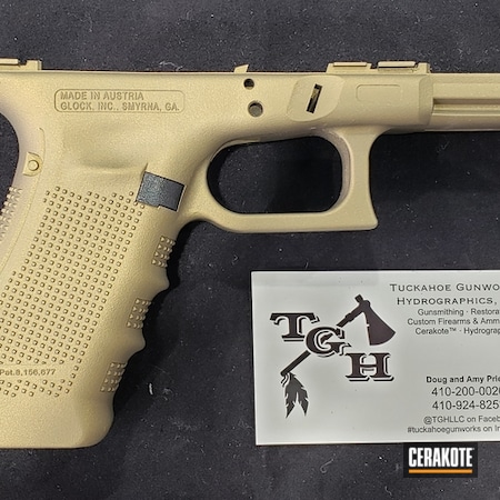 Powder Coating: Glock,Gun Coatings,Glock Frame,Pistol Frame,Burnt Bronze H-148