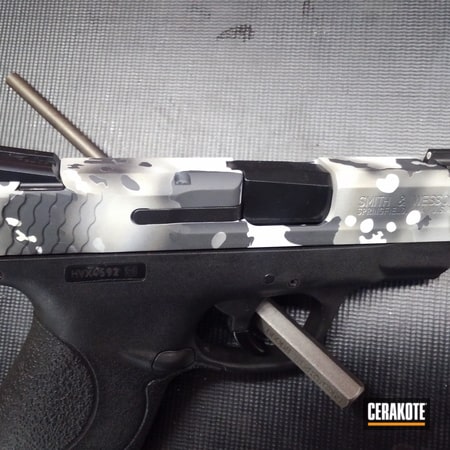 Powder Coating: Bright White H-140,Smith & Wesson,Stone Grey H-262,Gun Coatings,Pistol,MultiCam,Titanium H-170