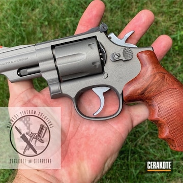Cerakoted Smith & Wesson 642 Revolver With Cerakote H-152 Stainless