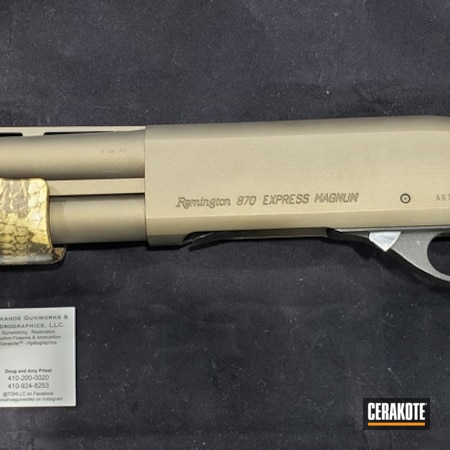 Powder Coating: Midnight Bronze H-294,Gun Coatings,Shotgun,Remington 870,Remington,Remington 870 Magnum