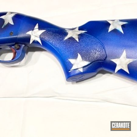 Powder Coating: Gun Coatings,Shotgun,Remington 870,Remington,American Flag,MATTE CERAMIC CLEAR MC-161,Stars and Stripes
