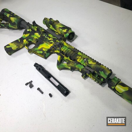 Powder Coating: Gun Coatings,Zombie Green H-168,Jamaican Flag,Electric Yellow H-166,Tactical Rifle,AR-15,Sea Blue H-172,Boston
