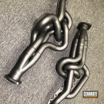 Cerakoted Car Exhaust With A C-7600 Glacier Black Finish