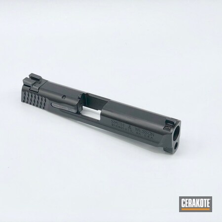 Powder Coating: Slide,Graphite Black H-146,Smith & Wesson,Gun Coatings,Solid Tone,Single Shade