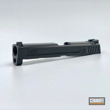 Powder Coating: Slide,Graphite Black H-146,Smith & Wesson,Gun Coatings,Solid Tone,Single Shade